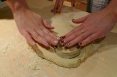 cutting out the dough (picture from London)